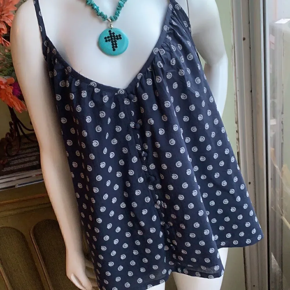 Loft Shell Button Swing Cami - Picture 2 of 7